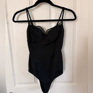 Dynamite Black Lace Trim Bodysuit